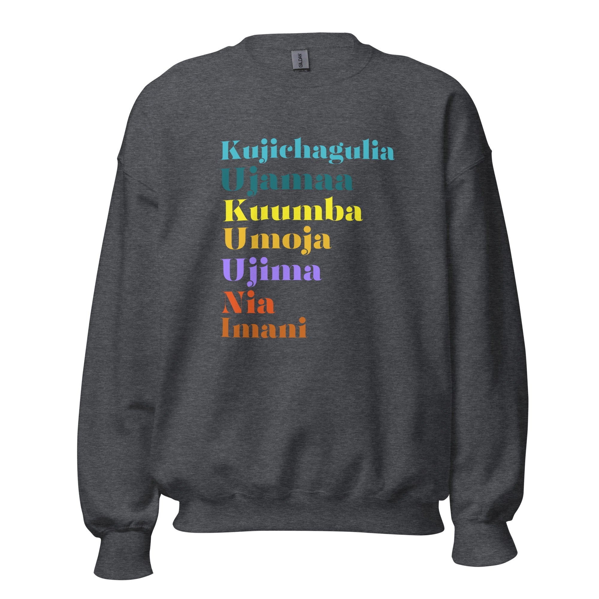 Kwanzaa sweatshirt, gift idea for Kwanzaa, African attire, black Christmas tee, 7 principles of kwanzaa, Afrocentric, ethnic history sweater